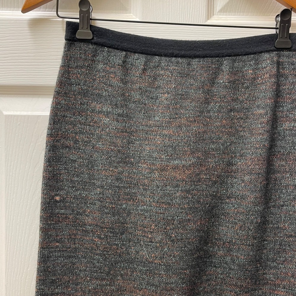 Peruvian Connection Sz S Baby Alpaca Blend Knit Pencil Skirt Knee Length Modest